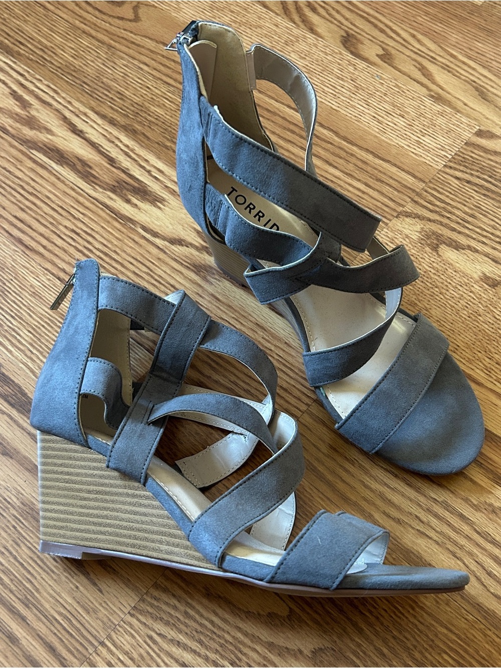 TORRID strappy wedge heel sandals